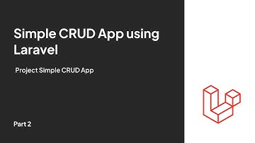 Simple CRUD App using Laravel - Project Simple CRUD App