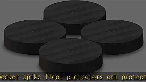 Monosaudio 4Pcs Carbon Fiber Speaker Spikes Pads Speaker Shock Base Pad Isolation Stand Feet Cone B