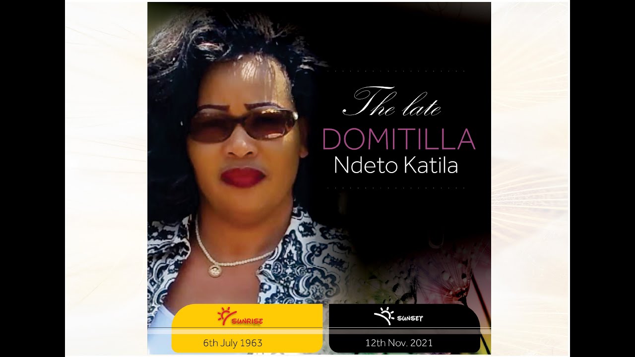CELEBRATING THE LIFE OF DOMITILA NDETO KATILA AT MONTEZUMA FUNERAL HOME YouTube