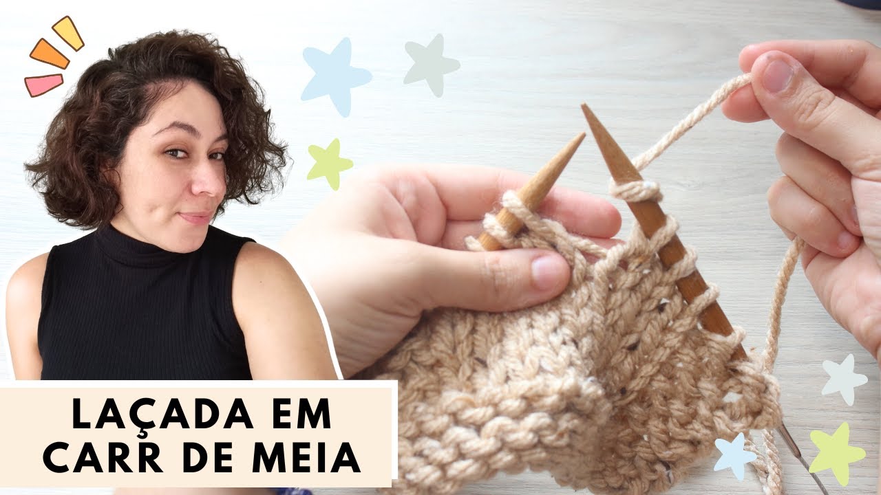 Como Fazer uma Laçada Em Uma Carreira em Meia no Tricô