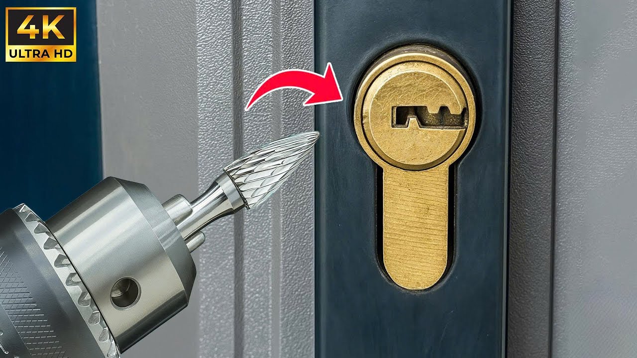 Аварийное открытие двери без ключа 😱 Самый быстрый способ без вызова слесаря ​​| Inventor 247
