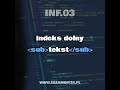 Formatowanie tekstu w HTML INF.03 #inf03 #egzaminy #informatyk #html