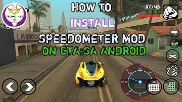 (Android)How to Install Speedometer mod on gta sa #fully working