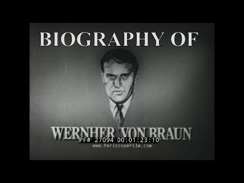 BIOGRAPHY OF DR. WERNHER VON BRAUN   ROCKET PIONEER  V-2 ROCKET TO SATURN V  27094