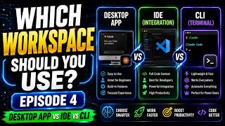 Which Claude Workspace Should You Use | Desktop App vs IDE vs CLI | Episode 4