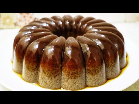 Resep Puding Gula Merah Lapis Lumut - YouTube