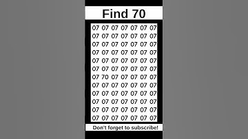 🔍 Test Your Observation Skills With This Fast Number Game #short