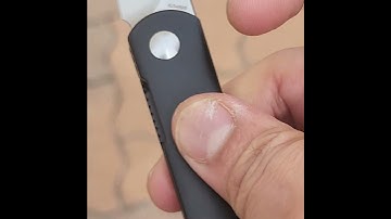 Kizer Feist in black titanium and s35vn blade swap #frontflipperFriday #FeistFriday #asmr #knifeasmr