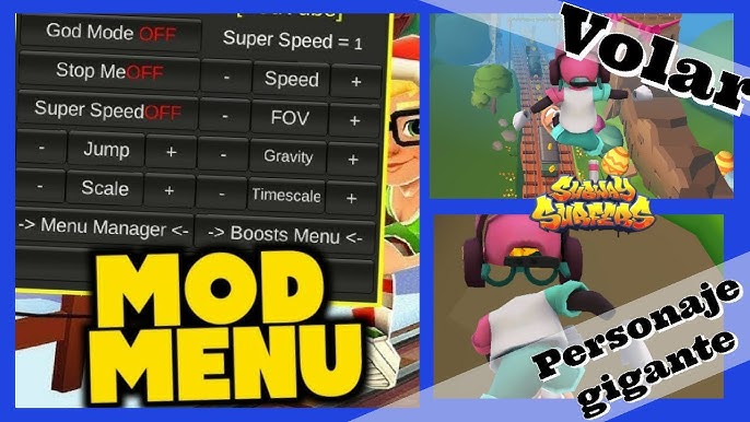 Download Mod Menu Subway Surfers APK latest v3.13.2 for Android