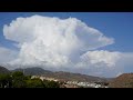 Timelapse - Cumulonimbus capillatus incus al norte de Málaga - 21-9-2022