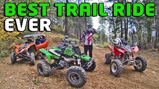 Banshee 350, Raptor 700 and YXZ 1000 R Best Trail Ride Adventure Ever Extended Cut