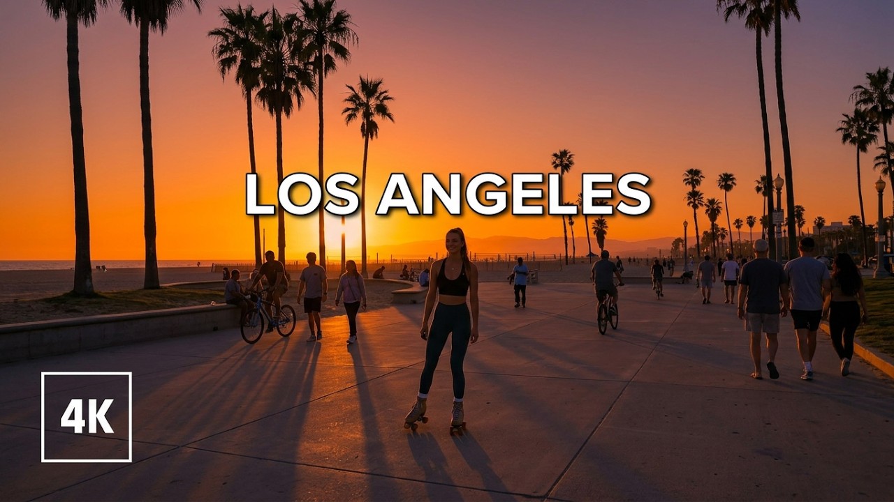 Venice, إيطاليا | شاطئ muscle | جولة مشي على الشاطئ 4K