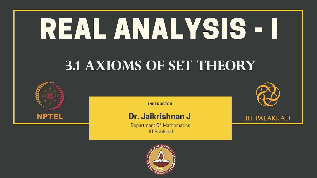 3.1 Axioms of Set Theory