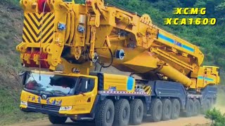 XCMG XCA1600  World's First Wheeled Crane Installing Impellers at the Height of 140 Meters #xcmg