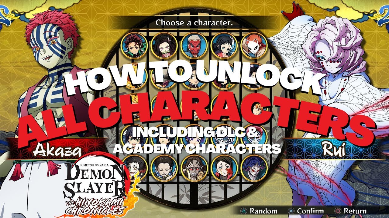 HOW TO UNLOCK ALL CHARACTERS in Demon Slayer Hinokami Chronicles! - YouTube