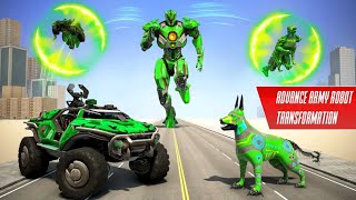 Robot Anjing Tentara Berubah Jadi Mobil | Army Dog Robot Transform : Robot Games screenshot 5