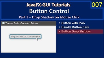 JavaFx Button | Part 3 - Drop Shadow | JavaFx GUI Tutorial #007