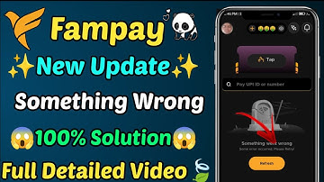 Fampay something not right problem solution | fampay no internet connection problem | fampay problem