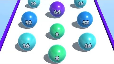 Ball Merge 2048 Gameplay - iOS, Android Level 11-12