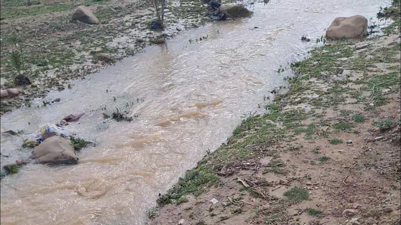 جريان الأودية نحو سد كدية أسردون اليوم