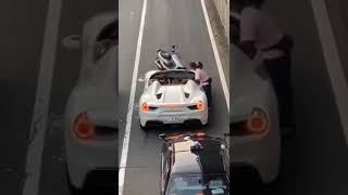 あおり運転 フェラーリvs原付 関西