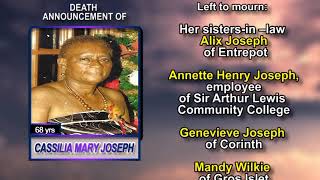 Cassilia Mary Joseph long