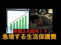 年間3.4兆円！？急増する生活保護費でどうなる日本…