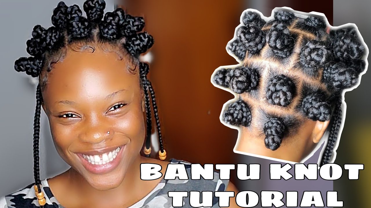  Perfect Bantu knot tutorial on 4c hair. || How to make bantu knots ...