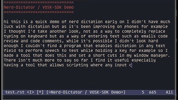 Nerd Dictation for Linux