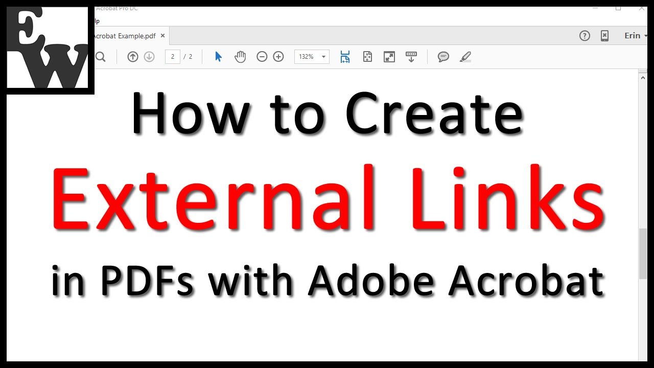 How to Create External Links in PDFs with Adobe Acrobat YouTube