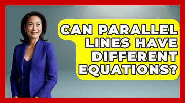 Can Parallel Lines Have Different Equations? - Your Algebra Coach