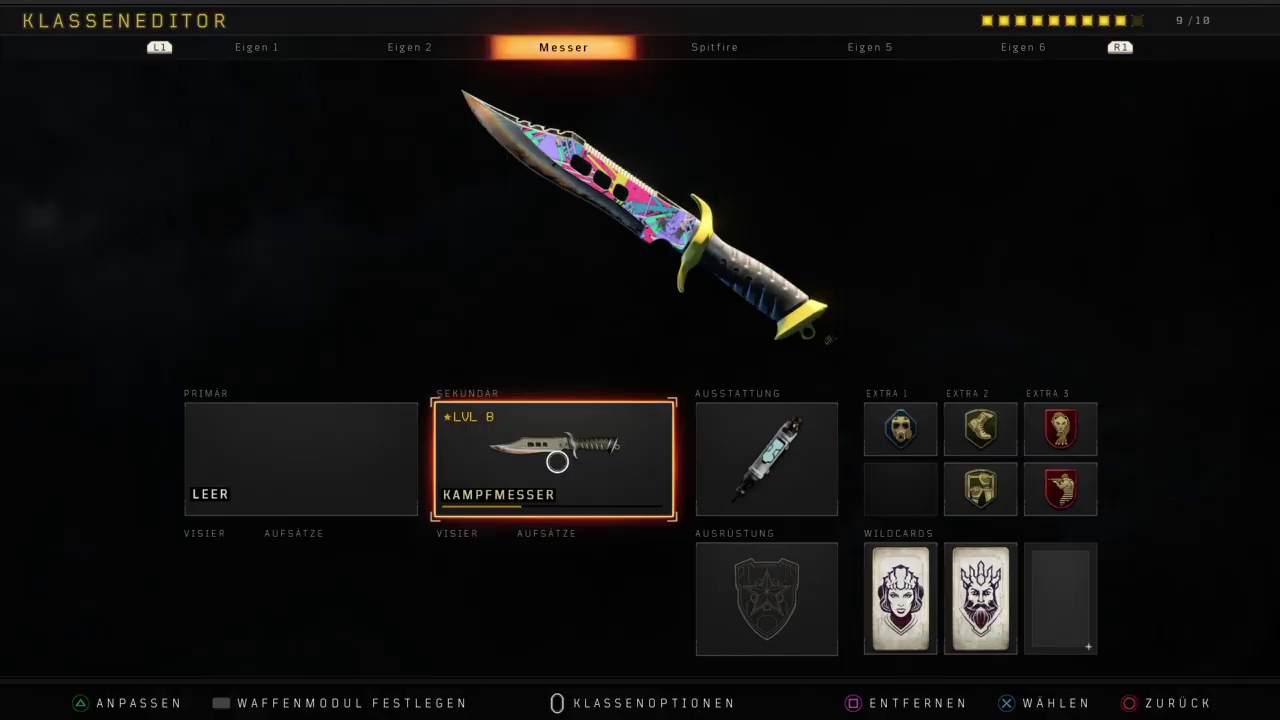 Endercolor Bo4/Messer Gold mit Gameleben
