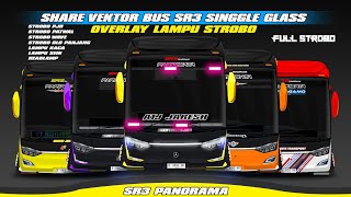 SHARE!!! VEKTOR SR3 SINGGLE GLASS  OVERLAY LAMPU STROBO