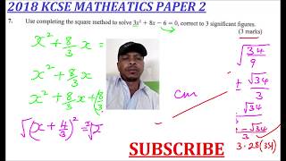 kcse 2018 maths paper2 question 7