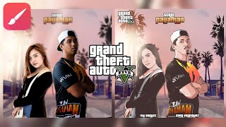 SPEED ART | CONG & VIY | GTA V THEME | USING INFINITE PAINTER screenshot 1