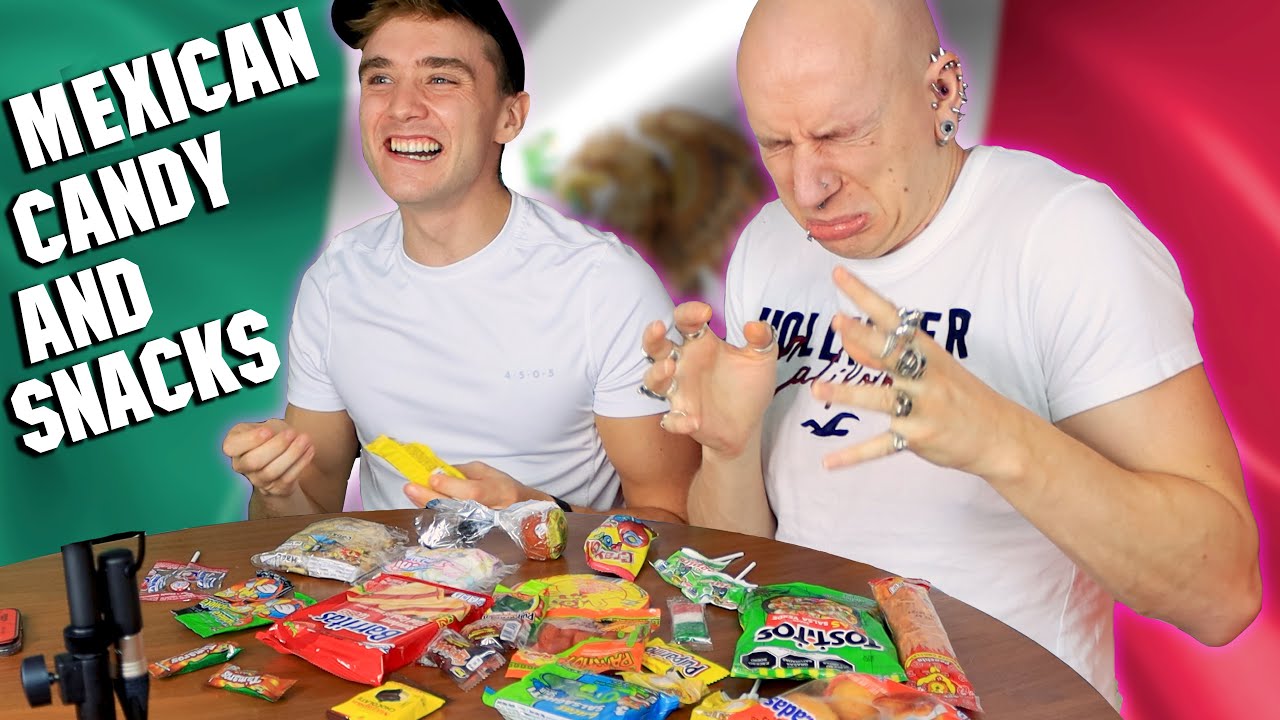 Brits Try Mexican Candy & Snacks | Roly & Calum - YouTube