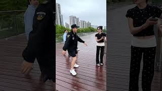 Thumbnail for The Security Guard Fell Into The Trap Of The Beauty #still #parkour #funny#skate