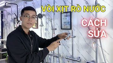 Cách sửa vòi xịt vệ sinh bị rò rỉ nước | Kidohomes
