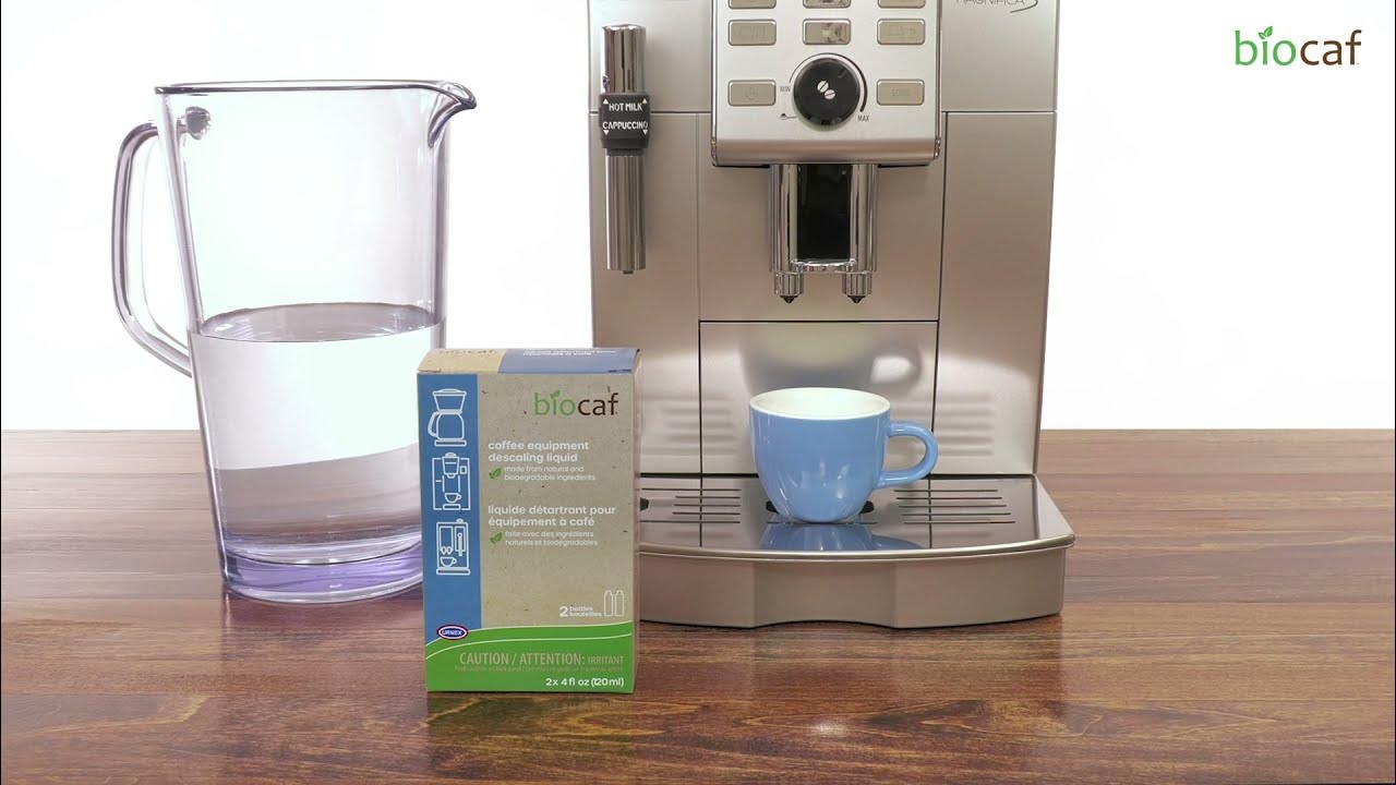 Biocaf Descaling Liquid How To Use in a Household Superauto Machine