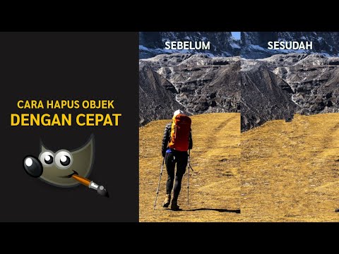 Cara menghilangkan object dengan cepat di GIMP