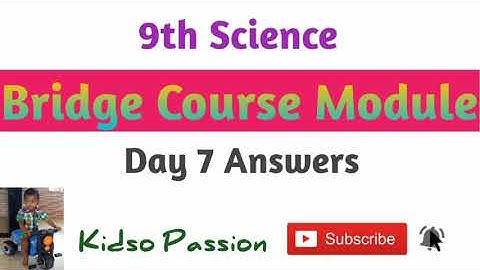 9th Std Science Bridge Course Module Day 7 Sound Answers