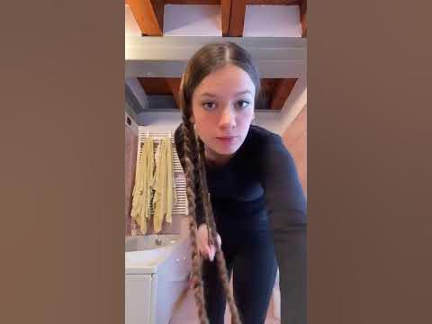 double braiding my 4 feet of hair - @ottavia.devivo - YouTube