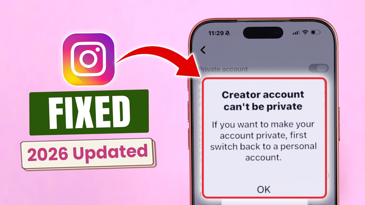 Исправление ошибки: Аккаунт автора в Instagram не может быть закрытым! [Полное руководство]