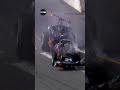 Drag racer gets TANGLED in rival&#39;s parachute 😬😬😬 #shorts