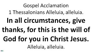24 November 2022 Thanksgiving Day (US)  Catholic Mass Bible Reading