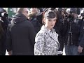 Deva cassel at the dior fashion show in paris