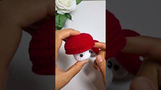 mushroom keychain #crochet #keychain #mushroom #gantungankuncirajut