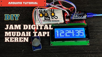 Simple Arduino Digital Desk Clocks With RTC-DS3231 & LCD 2004 Tutorial Membuat Jam Digital Keren