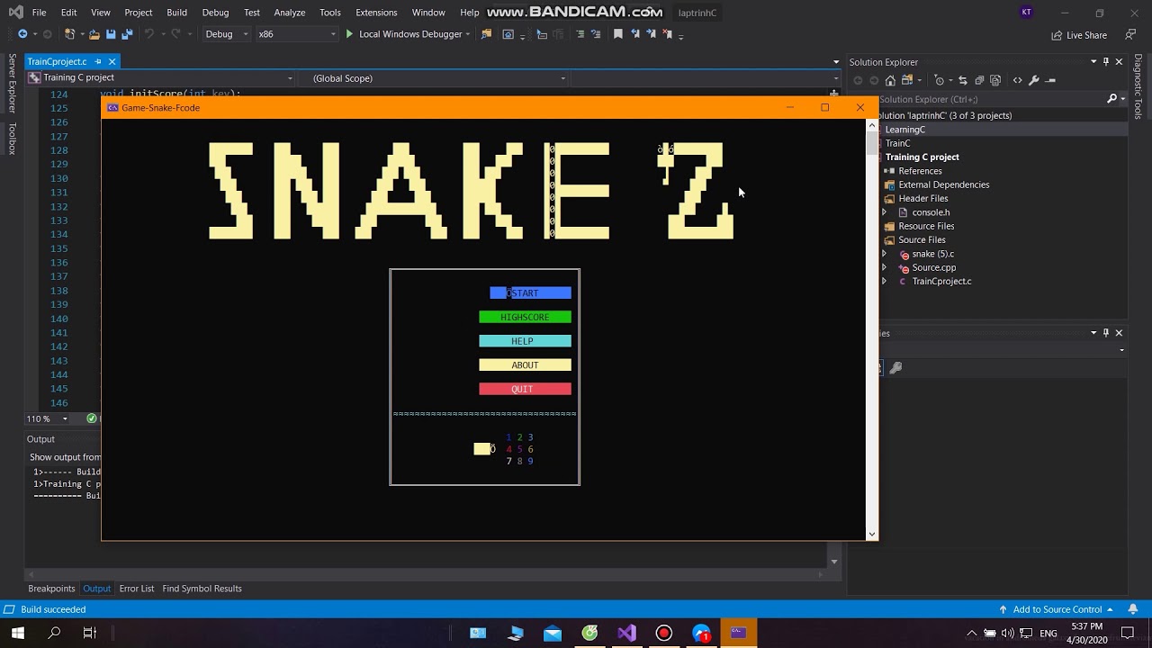 Demo C language snake game Snake 2.0 YouTube Demo C language snake game Snake 2.0 YouTube