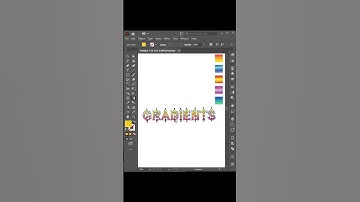 How to apply gradients on text in Adobe illustrator